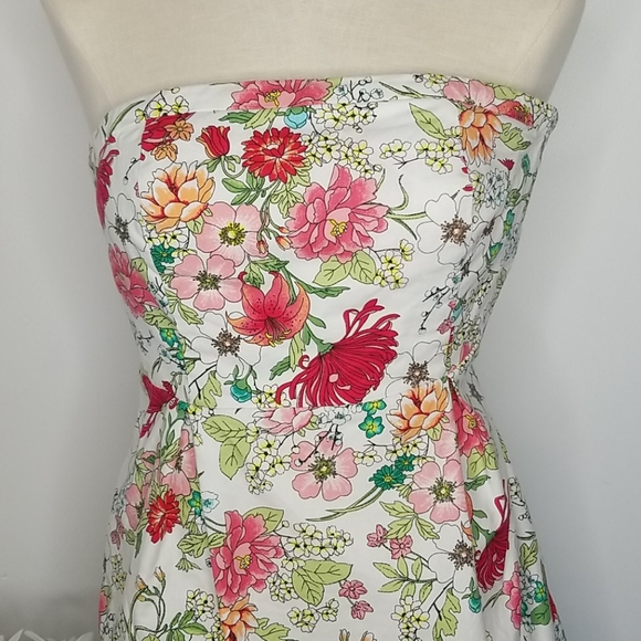 Old Navy Strapless Floral Dress Size 4 - Picture 2 of 13